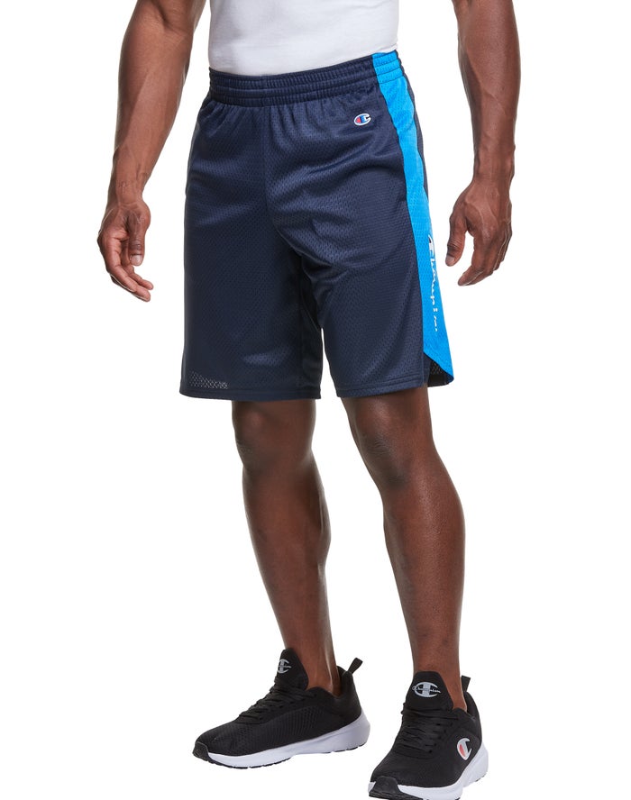 Champion Mens Shorts NZ - Mesh Basketball Navy ( 6085-GOPLY )